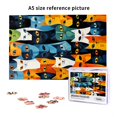 thumbnail image 6 of 1000 PCS 1000 Piece Vibrant Jigsaw Puzzle A Bunch Of Wonderful Cats,Wonderful Imagination,Ideal For Relaxation And Family Fun,Stunningly Vibrant Colors,Unique Animal Wooden Puzzle For Adults, 6 of 6