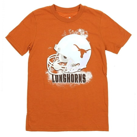 - NCAA Youth Texas Longhorns Helmet Shirt, Burnt Orange