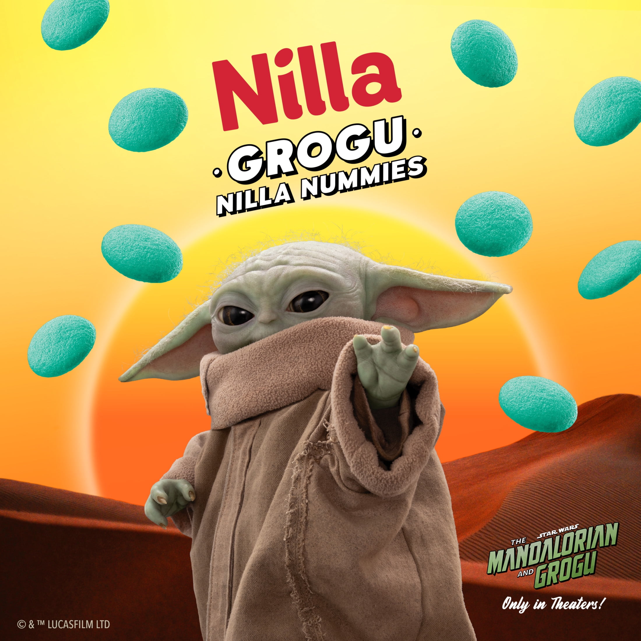 NILLA Wafers Grogu NILLA Nummies, Vanilla Wafer Cookies, Limited Edition, 11 oz