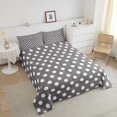 thumbnail image 3 of Erosebridal Polka Dots Bedding Queen Comforter Set, Geometry Down Comforter, Modern Simple Decor, Breathable 3-Piece, 3 of 8