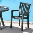 thumbnail image 2 of Compamia Sunshine Resin Patio Dining Arm Chair in Green, 2 of 7
