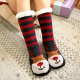 thumbnail image 1 of Womens Slipper Fuzzy Socks Non Slip Winter Warm Soft Fluffy Cozy Fleece Lining Home Socks,Color25, 1 of 9