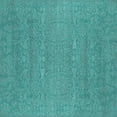 thumbnail image 1 of Ahgly Company Machine Washable Indoor Square Oriental Turquoise Blue Industrial Area Rugs, 5' Square, 1 of 4