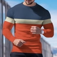 thumbnail image 3 of YFNNUP Men's Waffle Long Sleeve Shirts,Crew Neck Thermal Underwear Tops Casual Pullover Sweaters Knit Undershirts, 3 of 5