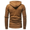 thumbnail image 6 of LYXSSBYX Mens Shirts Long Sleeve Clearance Men's Autumn Casual Solid Long Sleeve Hoodie Sweatshirt Top Outwear, 6 of 9
