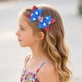 thumbnail image 2 of TOWED22 Hair Bows for Girls, White Bow Hair Clips, 4th of July Sequin Hair Bow Alligator Clip, Sparkly Cheer Barrettes Hairpins for Girls Kids Teens Children(Blue), 2 of 6