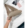 thumbnail image 4 of (Khaki)Women's Hollow Out Knit Tote Handbags Crochet Shoulder Bag, 4 of 5