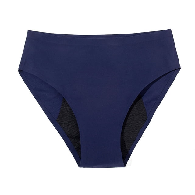 Ropa interior para la menstruación para mujeres, bragas hipster a prueba de fugas, de tiro medio, sin fugas laterales.