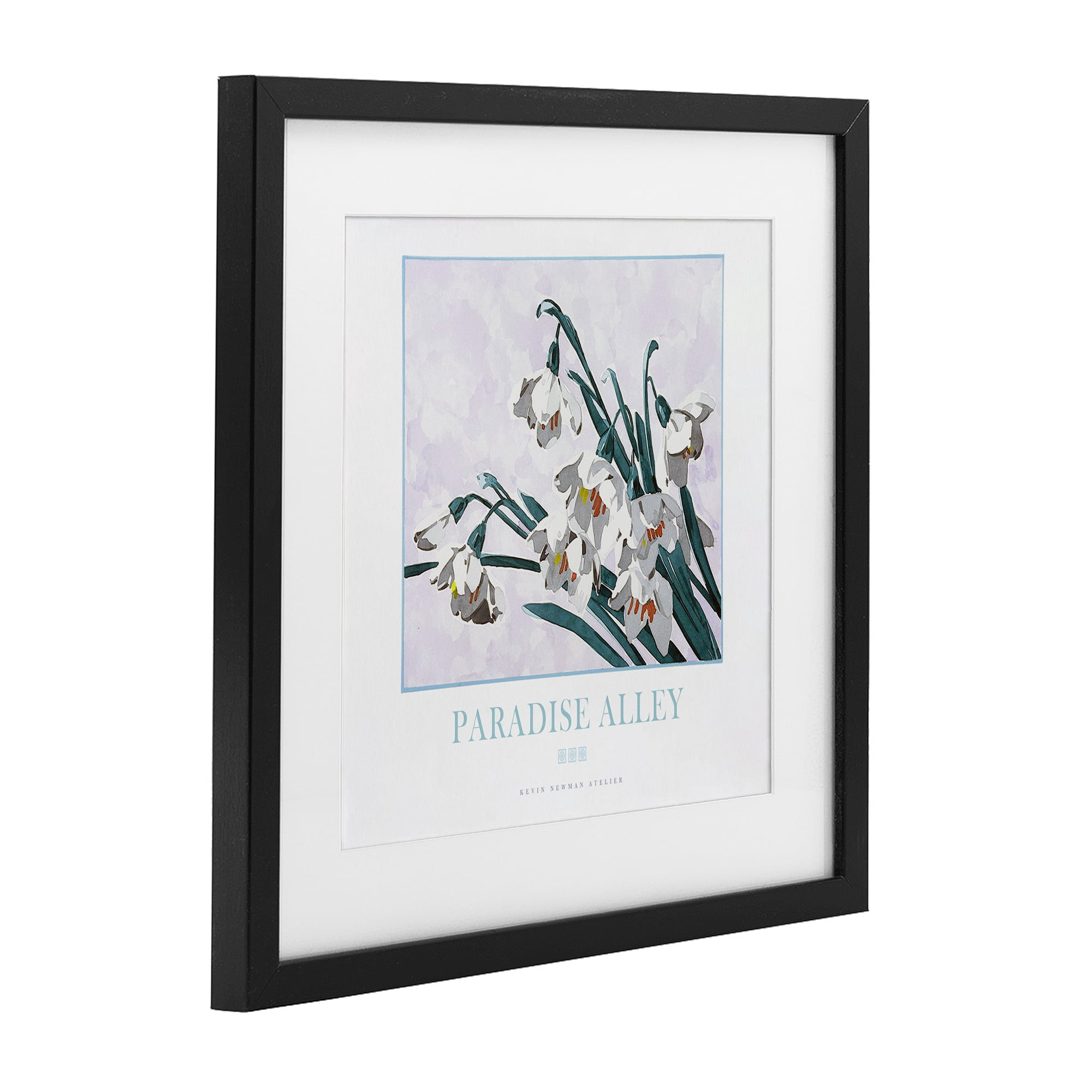 Stupell Industries Paradise Alley White Spring Blooms Black Framed Print Under Glass, design by Jadei Graphics