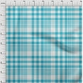 thumbnail image 4 of oneOone Rayon Light Blue Fabric Tartan Sewing Fabric By The Yard Printed Diy Clothing Sewing Supplies 56 Inch Wide, 4 of 4