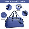 thumbnail image 6 of Gynky Travel Duffle Bag Gym Bags with Shoe Compartment Wet Pocket Waterproof for Weekender Overnight  Gym Sports Traveling Swimming Yoga Workout,  Navy Blue, 6 of 9