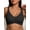Black, variant on Women's Plus Size Bra Wireless Push Up Bra Seamless Support Sports Bra Invisible Workout Bra for Daily Nude, 1X - 3X