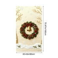 thumbnail image 6 of Upgraded 35 X 72 In Stereoscopic Embroidery Style Christmas Door Cover Christmas Door Curtain Christmas Day Door And Wall Decoration Festival Party Decoration O, 6 of 6