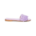 thumbnail image 2 of Silvia Cobos Womens Candy Fringe Leather Fringe Slide Sandals, 2 of 3