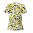 thumbnail image 4 of Naloa Tropical Lemon Print T-Shirts Short Sleeve V Neck Tees for Women Fashion Tops Trendy Lightweight Soft Casual Summer Outfits Clothes, 4 of 5