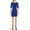 Royal Blue/White, variant on Women's Ellen Crewneck Side-Stripe Shift Dress Royal Blue/White 2XL