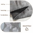 thumbnail image 6 of 3'x5' Rug for Living Room Bedroom, Gray Elephants Washable Area Rugs Non-Slip Carpet Mats, Modern Vintage Elephants Blowing Bubbles Indoor Low Pile Area Rug Runner for Kitchen, Mudroom, 6 of 8