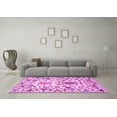 thumbnail image 3 of Ahgly Company Indoor Rectangle Abstract Pink Contemporary Area Rugs, 4' x 6', 3 of 4