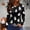 Black, variant on Satingcolo Halloween Shirts Women Long Sleeve Crewneck Casual Dressy Tops Funny Graphic Halloween Costumes Fall Fashion Outfits White L