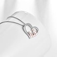 thumbnail image 4 of Collar con colgante de plata, colgante de plata s925, cadena con caja de regalo para el día de la madre, mamá, abrazo de amigos, 4 of 5