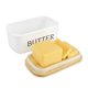 thumbnail image 2 of Caja De Mantequilla Triangular Nórdica Con Tapa De Cuchillo, Contenedor De Cerámica, Contenedor De Alimentos Para Queso, Bandeja, Caja Contenedora De Almacenamiento De Platos Planos Scienceny HA024457-02, 2 of 5