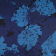 thumbnail image 3 of Zelouf Elora Floral Metallic Jacquard  , Sewing, DIY, Crafts Fabric by the Yard, Cobalt, 3 Yard, 3 of 5