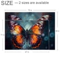 thumbnail image 2 of Butterfly High-Quality Polyester Door Rug - Durable Indoor Entry Mat with Right-Angle Design for Home or Office Use - Easy to Clean and Maintain - 24 x 36 inches, 2 of 6