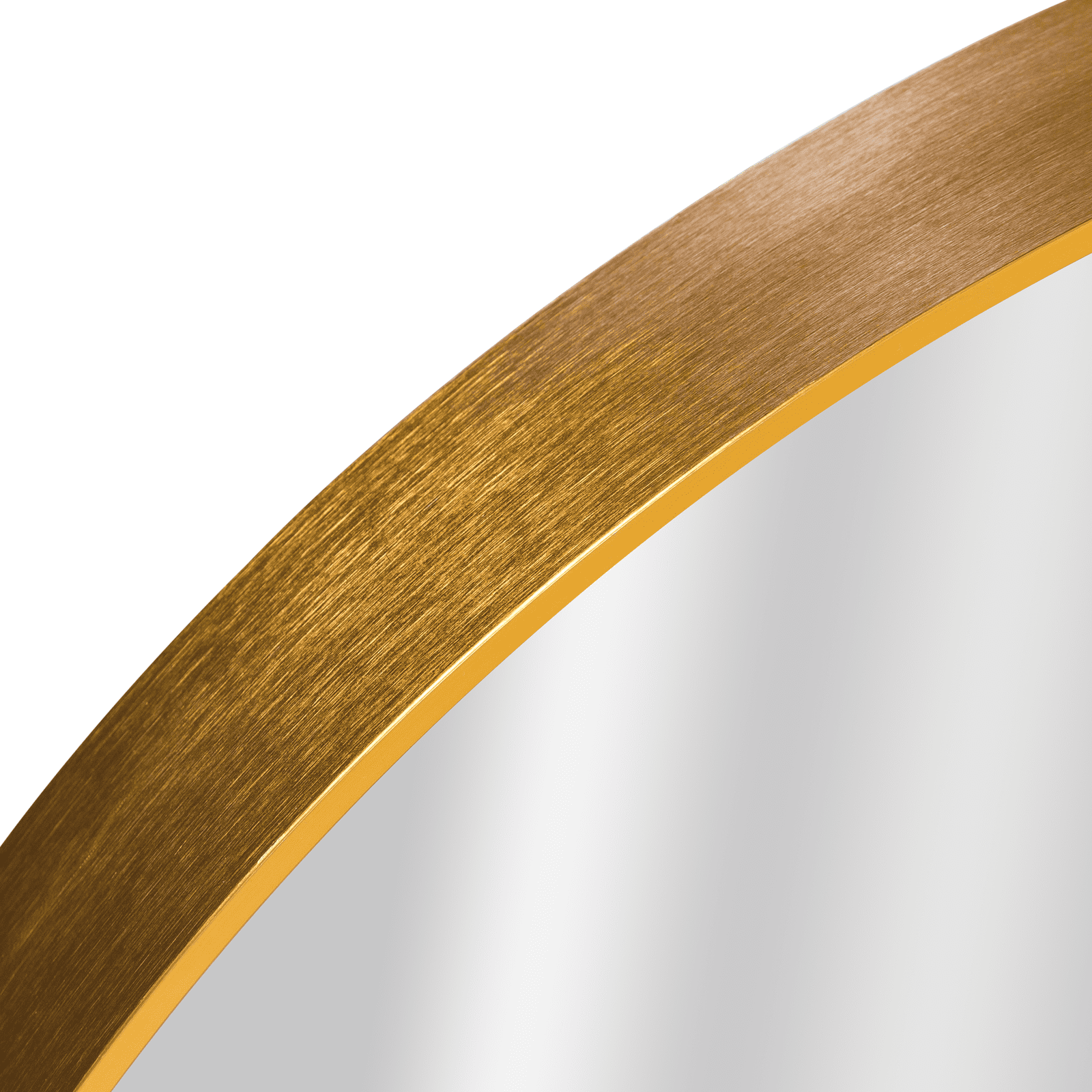 MAYEERTY 20"x20" Modern Round Aluminum Alloy Frame Wall Mirror Wall Mounted Mirror,Gold