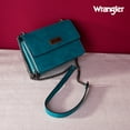 thumbnail image 3 of Wrangler Flap CrossBody Purse for Women Small Shoulder Bag with Chain Strap, Turquoise, 3 of 8