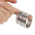 thumbnail image 4 of 30X Quality 50mm Keyring Split Ring Set Heavy Duty Large Nickel Key Loop Sprung Hoop,30 x Split Rings,nickel, 4 of 8