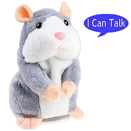 Bestland Plush Interactive Toys Pro Talking Hamster Repeats What You Say Electronic Pet