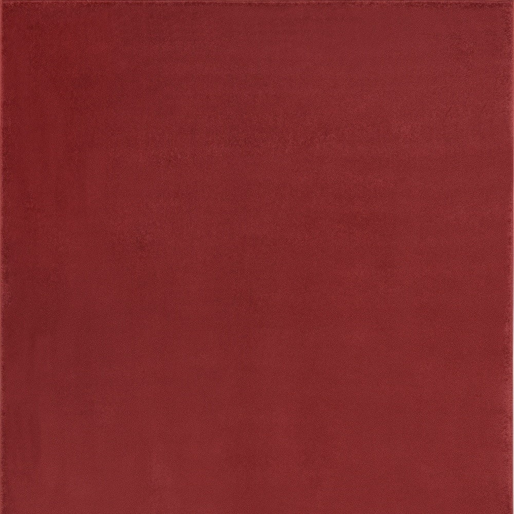 5' X 7' Brick Red Non Skid Indoor Outdoor Area Rug - 6' x 7'