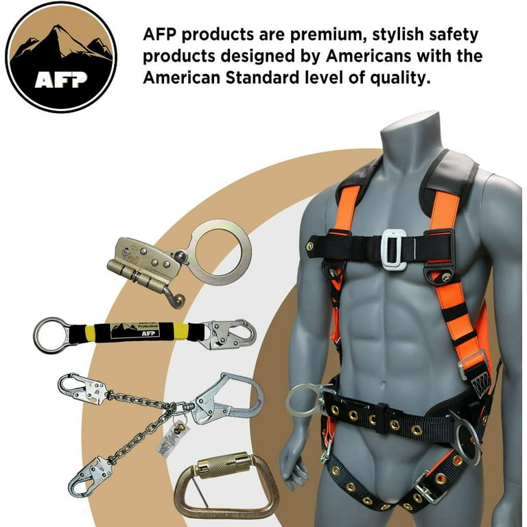6FT Single Leg Internal Shock Absorbing Safety Fall Protection Lanyard with  Pelican Rebar & Snap Hook, Heavy-Duty Webbing, Roofer, Construction,  Scaffolding PPE