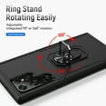 thumbnail image 2 of ELEHOLD for Samsung Galaxy S23 Ultra 6.8" Rugged Case 360 Rotating Metal Ring Stand Kickstand Function Support Magnetic Car Mount Holder Shockproof Protective Case,Black, 2 of 8