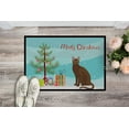 thumbnail image 2 of Carolines Treasures CK4770MAT 18 x 27 in. Havana Brown Cat Merry Christmas Indoor or Outdoor Mat, 2 of 3