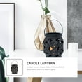 thumbnail image 4 of unbranded Farol De Vela Exterior En Ratan Con Asa Negro Para De Hogar, 4 of 6