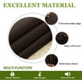 thumbnail image 3 of Amay Blackout Double Pinch Pleated Curtains Panel Dark Chocolate Solid, 72 Inch Wide by 72 Inch Long- 1Panel, 3 of 6