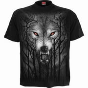 Spiral - FOREST WOLF - T-Shirt Black