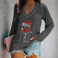 thumbnail image 2 of gakvbuo Christmas Sweater for Women Pullover Tops Fall Tunic Blouse Hoodless Sweatshirt 1, 2 of 5