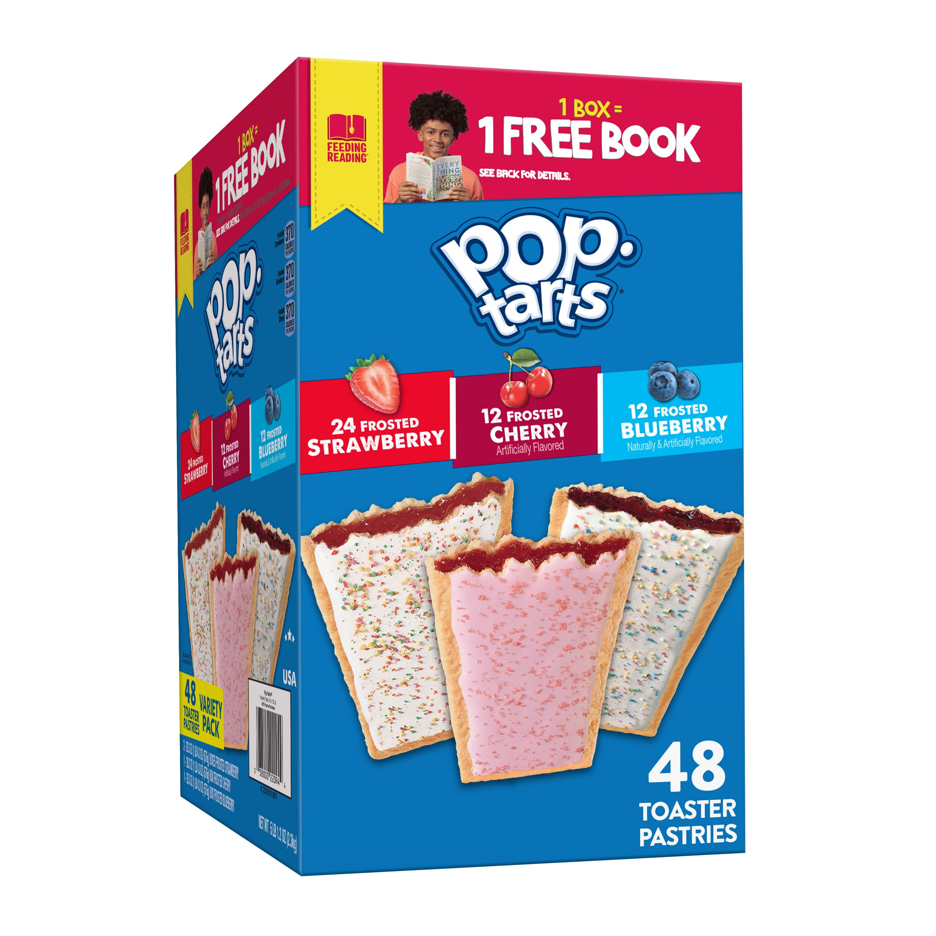 Pop-Tarts Toaster Pastries, Variety Pack, 48 Ct, 81.2 Oz, Box