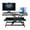 black, variant on TOHU Standing Desk Converter, Height Adjustable Manual Pneumatic Spring Workstation with Keyboard Tray, for Home, School, Black