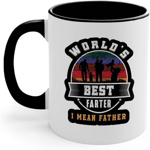 World’s Best Farter I Mean Father Mug,Funny Dad Coffee Cup Gift for Father’s Day, Birthday, Christmas,Thoughful Birthday or Father’s Day Present (Coffee Mug #4)