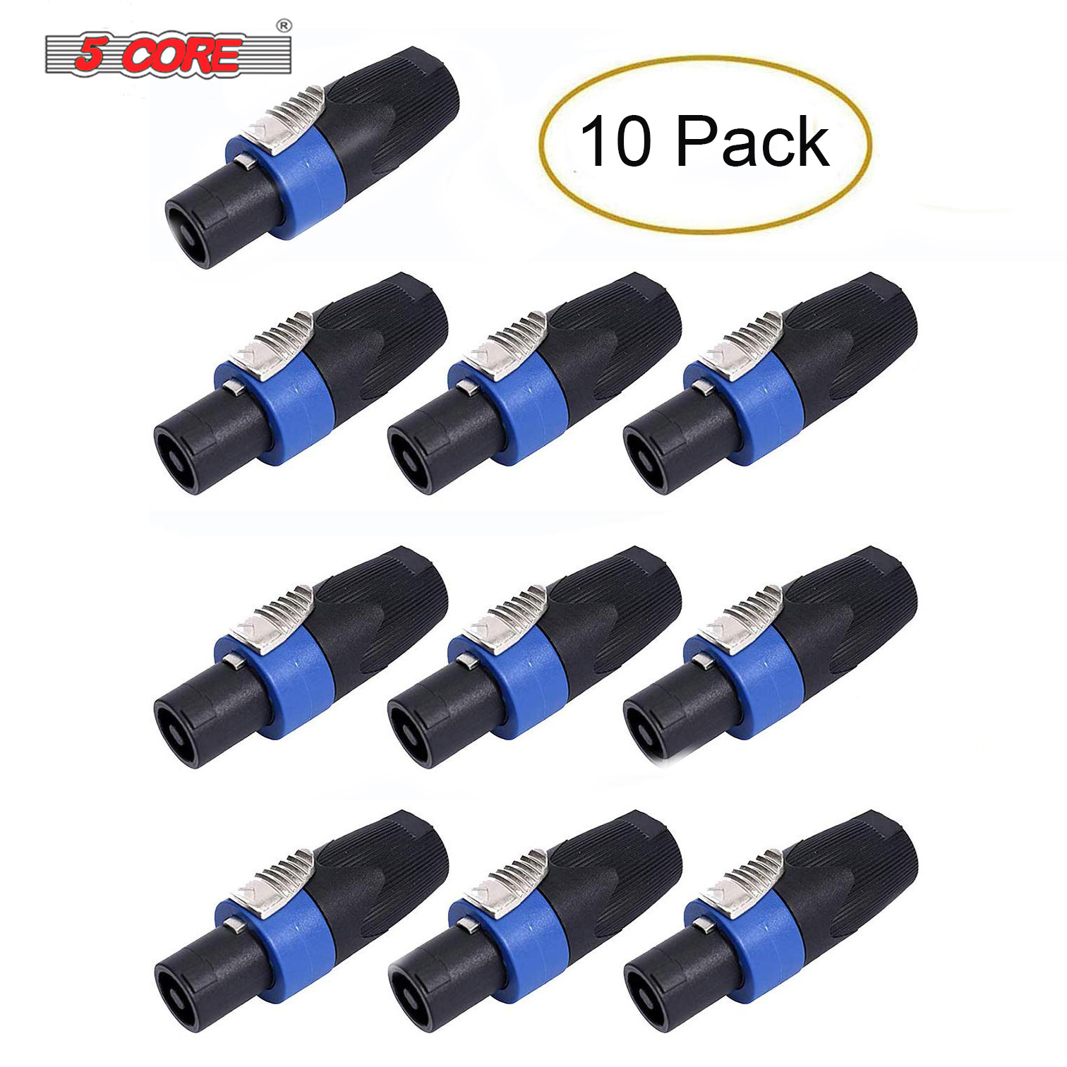 Speakon 2 Pole Twist Lock Audio Jack Male Plug Speaker Pin Stage and