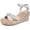 White PU 006, variant on Women's Wide Width Wedge Sandals, Ankle Strap Open Toe Platform Espadrille Wedge Pump Heel Women's Sandals Concise Casual Summer Shoes.