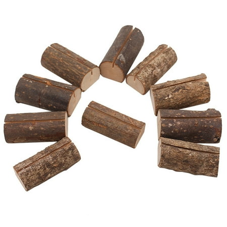 

Heiheiup Place Card Holders 10Pcs Decoration Wedding Wooden Holder Table Name Home Decor Chandelier Christmas Decorations