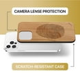 thumbnail image 6 of Case Yard Wooden Case Outside Soft TPU Silicone, Slim Fit Shockproof Wood Protective Phone Cover for Girls Boys Men and Women, Supports Wireless Charging Finger Print Design case for iPhone-11-Pro-Max, 6 of 7