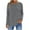 Gray, variant on Stamzod Womens Tops Fashion Solid Color Round Neck Pullover Top Casual Loose Long Sleeve Tshirts Shirts for Women Light Blue XXL