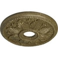 thumbnail image 3 of Ekena Millwork 18 1/8"OD x 3 1/2"ID x 2 3/4"P Edinburgh Ceiling Medallion (Fits Canopies up to 5 1/8"), Hand-Painted Mississippi Mud Crackle, 3 of 6