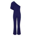 thumbnail image 3 of Baqcunre Jumpsuits For Women Jumpsuit Straight Pants Simple And Exquisite Design Sweatpants Women Pants For Women Dark blue 3XL, 3 of 3