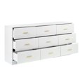 thumbnail image 6 of Tcbosik 9 Drawer Dresser for Bedroom, Chest of Dressers, Large Night Stand for Closet, Entryway, Living Room, Antique White, 6 of 9